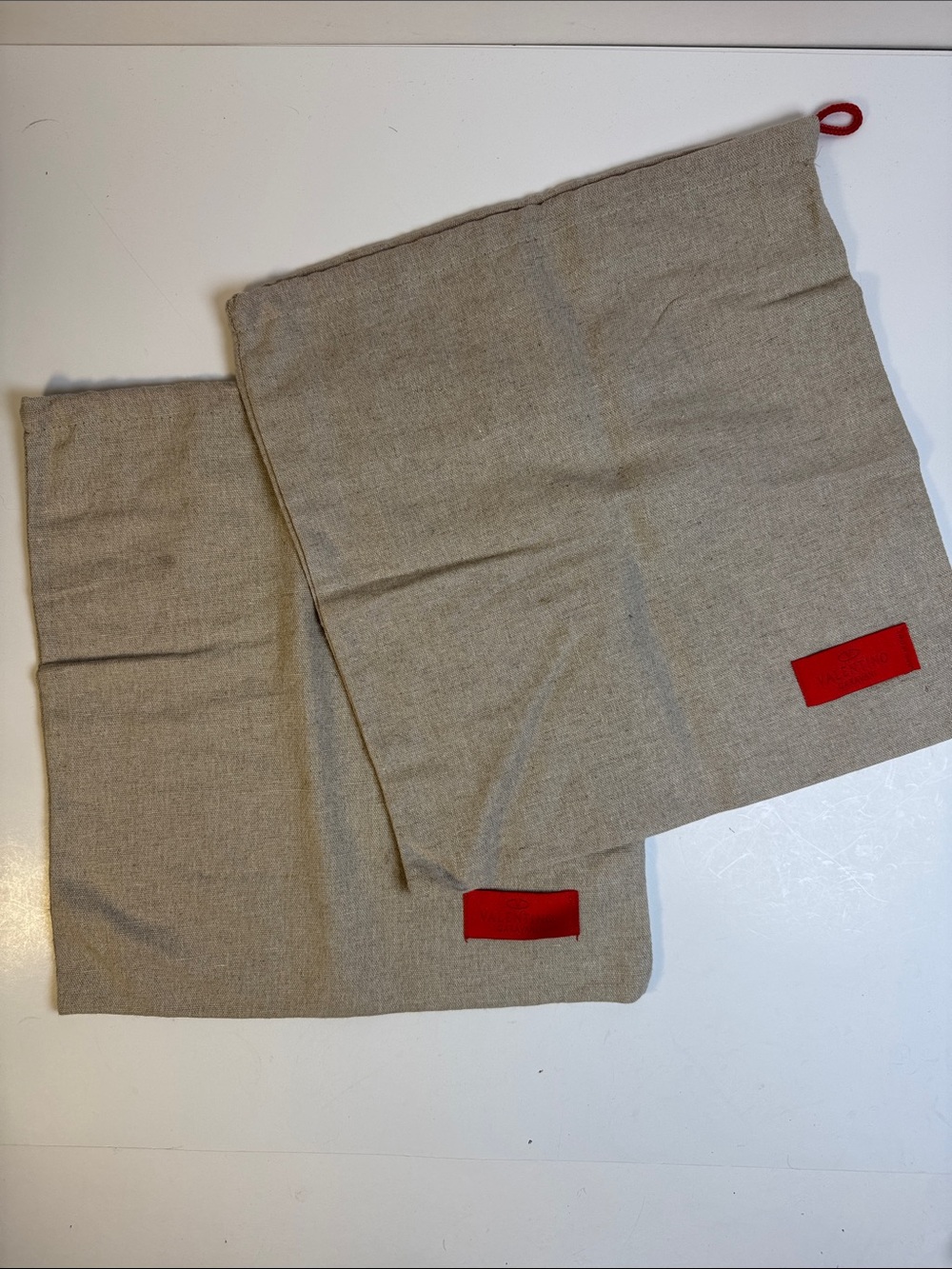 Valentino Drawstring Storage Linen Dust Bag set of 2